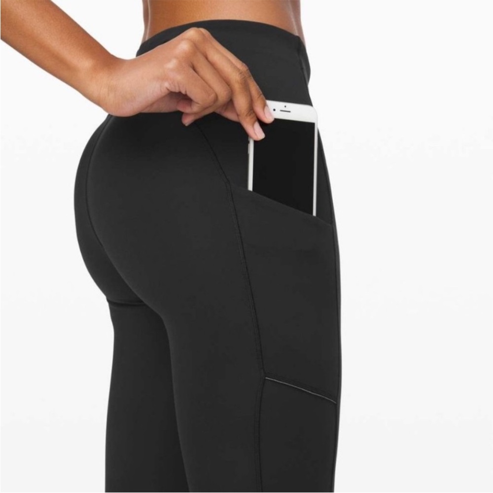 Lululemon Speed Up Tight Full Length Leggings. Black size 6. Pockets.